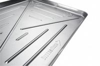 DIVERSITECH Condensate Drain Pan: Steel, 60 in L x 30 in W x 2 1/2 in D, 3/4 in PVC Discharge (MPN 6-M3060). Key specifications — Brand: DIVERSITECH; Color: Silver.