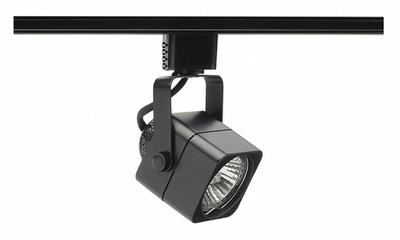 JUNO LIGHTING Track Lighting Head: Incandescent, Cube Shape, 50 W, 2 1/4 in Dia, 3 1/4 in Lg - Cube Track Heads