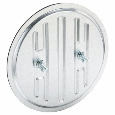 DUCTMATE Duct Access Door: 13 in x 13 in, 22 ga, Steel, Thumbscrews, 200°F Max Temp Rating - Flat Access Doors