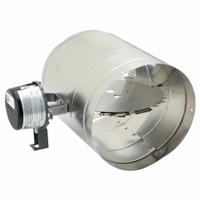 SS Motrzd Vent Dampr,12.2"L 15"H 12.2"W: For 10 in Dia, 10 1/8 in L, 14 7/8 in H, 12 1/8 in W (MPN GVD-10PL). Key specifications — Nameplate Voltage: 24V AC; Blade Seal Material: Stainless Steel; Blade Type: Flat Blade; Brand: FIELD CONTROLS; Switch Action: Normally Open.
