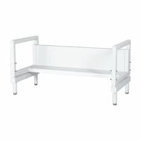 INSTOCK Support Stand: 36 in Overall Dp, 36 in Overall Wd, 40 in Overall Ht, 2,200 lb Load Capacity (MPN ASLF-36). Key specifications — attr1026904: White; attr1026914: Metal; attr1026905: 53CP74; attr1026906: BSC-A2-36; attr1026903: INSTOCK; attr1026907: Biological Safety Cabinets; attr1026916: Stationary; attr1026923: Base Stand.