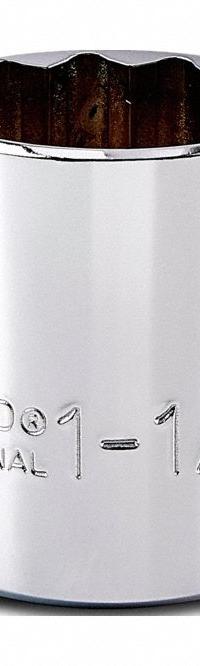 PROTO Socket: SAE, 1/2 in Drive Size, 1 1/4 in Socket Size, 6-Point, Std, Chrome, Not Tether Capable (MPN J5440H). Key specifications — attr1204417: PROTO; attr1204392: Chrome.