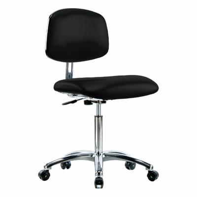 APPROVED VENDOR ESD/Cleanroom Task Chair: Vinyl, Armless, Ht Range 21 1/2 in to 29 in, 18 1/2 in Seat Wd - Vinyl ESD & Cleanroom Chairs