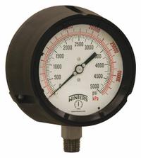 WINTERS Process Pressure Gauge: 0 psi to 5,000 psi, White, 4 1/2 in Dial, 1/2 in NPT Male, Bottom, 4 (MPN PPC5074G-SG45). Key specifications — Brand: WINTERS; Pointer Color: Black; Accuracy: ±0.5%; Dial Color: White; Gauge Wetted Parts: Stainless Steel; Case Material: Phenolic; Vibration Resistance Properties: Liquid-Filled; Pressure Range: 0 psi to 5,000 psi.