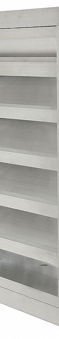 51"H 39"W Drnbl Extrd Alu Combo Dmpr: Flanged, 47 1/2 in H, 35 1/2 in W, Aluminum, 45° Blade Angle (MPN 20UA27). Key specifications — Brand: DAYTON; Maximum Air Velocity: 3,000 fpm.