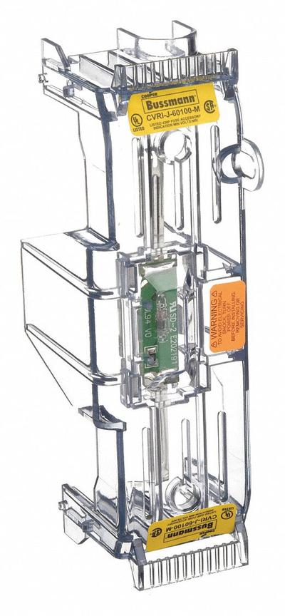 BUSSMANN Fuse Block Cover: For J Fuse Class or Type, 600 V AC, Indicating - Indicating Fuse Block Covers