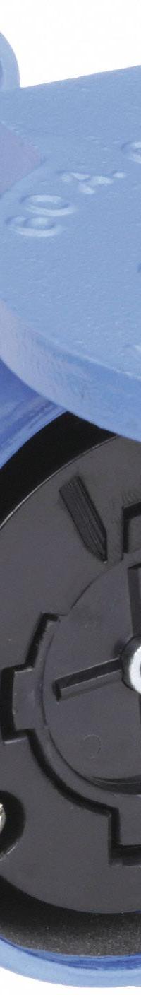 HUBBELL Locking Receptacle: Non-NEMA, Blue, 600V AC, 60 A Current Rating, 4 Poles, 5 Wires (MPN HBL26520). Key specifications — Brand: HUBBELL.