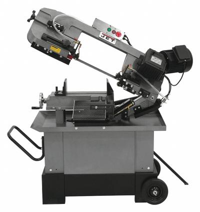 JET Band Saw: Combo Horizontal/Vertical, 115/230V AC, 7 in x 10 1/2 in, 145 to 245 SFPM - Semi-Automatic Combination Vertical/Horizontal Band Saws