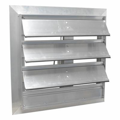 CANARM Motorized Damper: For 16 in Nominal Duct Dia, Single Panel, 16 in H, 16 in W - Motorized Wall-Mount Backdraft Dampers
