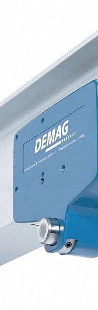 DEMAG Trolley: Push, 12,400 lb Max Hoist Load Capacity, For 7 7/8 in – 12 3/16 in Beam Flange Wd (MPN RU56-310). Key specifications — For Beam Shape: Flat; Trolley Frame Material: Cast Aluminum.