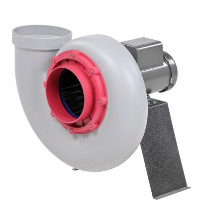 PLASTEC Blower: 10 in Wheel Dia, Direct Drive, Includes Drive Pack, 1/2 hp, 230/460V AC - Corrosion-Resistant Direct-Drive Blowers