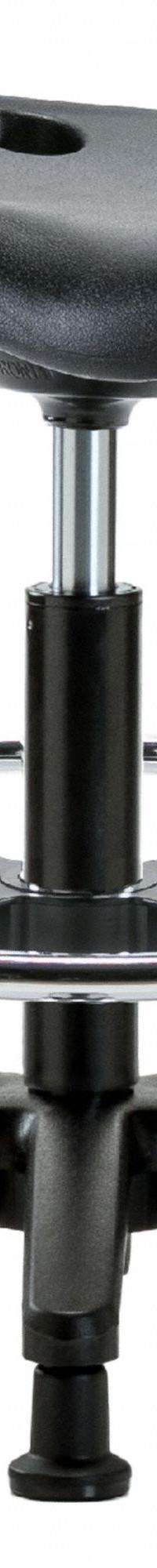 Stool: Polyurethane, Ht Range 19 in to 26 1/2 in, 17 in Seat Wd, 14 in Seat Dp, 5 Glides, 0 Casters (MPN PTMBSL-RG-CF-RG-BLK). Key specifications — Brand: APPROVED VENDOR; Foot Support: Yes; Base Material: Fiberglass; ESD-Safe: Not ESD Safe; Number of Casters: 0.