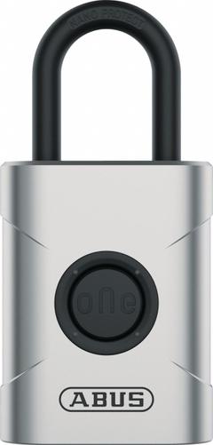 ABUS Bluetooth Padlock: Silver, Zinc Die-Cast, Std Shackle, Steel Shackle (MPN 99191). Key specifications — attr1351169: Bluetooth; attr1320070: Everox; attr1314123: ABUS.