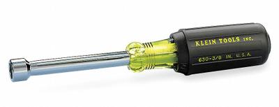 KLEIN TOOLS Hollow Round Shank Nut Driver: Straight, SAE, Without Magnetized Tip, Std - Standard Nut Drivers