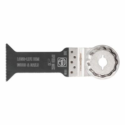 FEIN Oscillating Tool Blade: 1 5/8 in Blade Wd, 3 1/16 in Overall Lg, Bi-Metal - Starlock Plus Mounted Blades