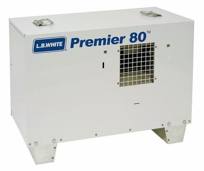 L.B. WHITE Portable Gas Ducted Tent and Remediation Heater: 80,000 BtuH - Direct-Fired Portable Gas Ducted & Tent Heaters