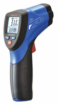 WESTWARD Infrared Thermometer: 54TZ29, Avg/Difference/Max Temp/Min Temp, Fixed @ 0.95, Std, -58°. Key specifications — Features: Use Laser Sighting to Measure Surface Temperatures; Testing Functions: Maximum Temperature; Standards: CE; Resolution °F: 0.1°F; Manufacturer Part Number: 54TZ29; Body Style - NEW: Full Size; Accuracy °F: ±2.0% of Reading or ±4.0° Whichever is Greater (32.0° to 1,000.0°); ±7.0° (-58.0° to 32.0°).