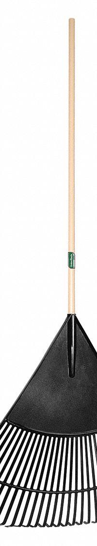 UNION TOOLS Leaf Rake: Polypropylene Head, Wood Handle, 48 in Handle Lg (MPN 64169GR). Key specifications — Head Material: Polypropylene; Rake Type: Leaf Rake.