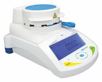 ADAM EQUIPMENT Moisture Analyzer: 50 g Max Capacity, 0°C to 40°C, Halogen, RS232/USB, LCD - Moisture Analyzers