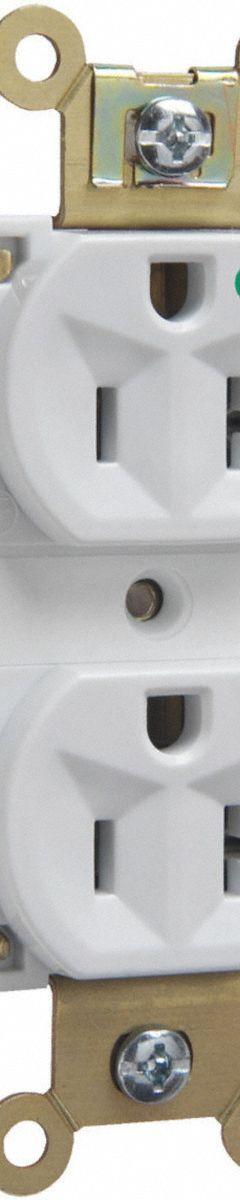 PASS & SEYMOUR Receptacle: Hospital Grade, Duplex, 5-20R, White, 125V AC, 20 A, 2 Pole / 3 Wire (MPN PT8300W). Key specifications — attr1367147: PASS & SEYMOUR.