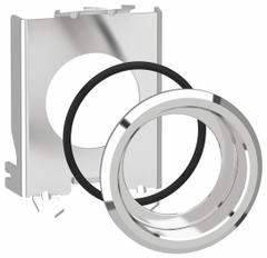 SCHNEIDER ELECTRIC Flush Mounting Kit: 30 mm Panel Mounting Size, For Series XB4 (MPN ZB4BZ021). Key specifications — attr206594: ZB4BZ021; attr1023386: Pilot Lights,Push Buttons; attr1023389: XB4; attr1023390: Metal; attr211286: SCHNEIDER.