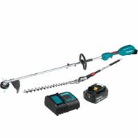 MAKITA Combination Kit: LXT®, Trimmer and Hedge Trimmer, 13 in String Trimmer Cutting Wd, 4.0 Ah (MPN XUX02SM1X2). Key specifications — Battery Capacity: 4.0 Ah; Combo Type: Trimmer and Hedge Trimmer.