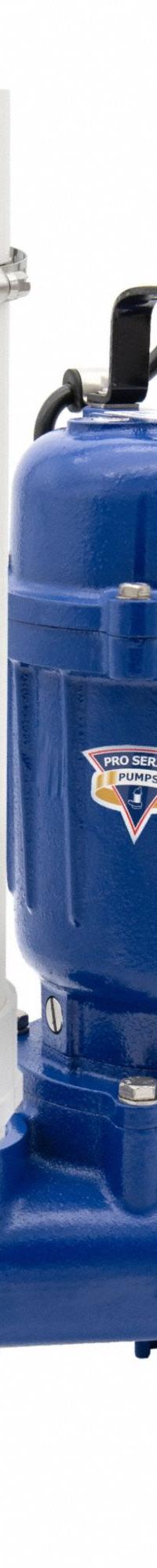 PRO SERIES PUMPS Sewage Ejector Pump: Cast Iron, Single Phase, 1/2 hp, 115V AC, 23 ft Max. Head (MPN E7055-VSC2-WiFi2). Key specifications — Impeller Material: Cast Iron; Rated Voltage: 115V AC; Hazardous Location Class: Not Rated; Brand: PRO SERIES PUMPS; Discharge Orientation: Horizontal; Switch: Piggyback Dual Micro-Reed Float.