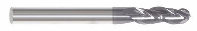 APPROVED VENDOR Ball End Mill: Carbide, AlTiN Coated, 3 Flute, 3/4" Mill Dia, 1-1/2" LOC - General Purpose Carbide Ball End Mills
