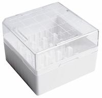 Freezer Box: 75 mm Overall Lg, 75 mm Overall Wd, Resin (MPN W651702-W). Key specifications — Material: Resin; Product Type: Freezer Box; Brand: WHEATON.