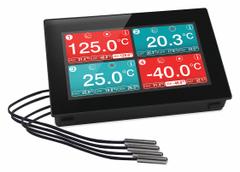 LASCAR Temperature Data Logger: 257°F, EL-SGD 43-ATP, Temp, USB, 257°F Max Temp Measured °F, Windows. Key specifications — Interface: USB; Parameters Measured: Temperature °C; Brand: LASCAR; Features: Programmable Display; Includes: Four-Channel Thermistor Temperature Board; Software Options: Software Available Separately; Data Logger Type: Temperature.