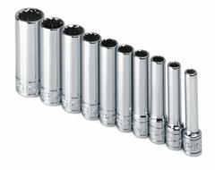 SK PROFESSIONAL TOOLS Socket Set: 1/4 in Drive, 10 Piece, 12-Point, SAE, 3/16 in to 9/16 in (MPN 4950). Key specifications — attr1224269: 1/4 in; attr1204685: Not Tether Capable; attr1204650: 3/16 in to 9/16 in; attr1204673: Socket Bits Not Included; attr1204688: SK PROFESSIONAL TOOLS; attr1224230: Friction; attr1206170: Deep Sockets.