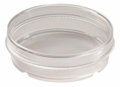 CELLTREAT Petri Dish: 70 mm Dia, 15 mm Overall Ht, Tissue Culture Treated, Grip Ring - Petri Dishes