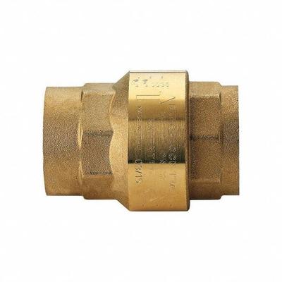 BONOMI VALVE: Swing, Inline Valve Body, 3/8 in Pipe Size, FNPT x FNPT, Brass - Brass Inline Disc Check Valves