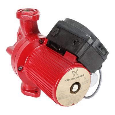 Grundfos Circulating Pump: 3/8 hp HP, 115V AC, Bronze, 3, 26 ft Max. Head, 11 in Face to Face - General-Purpose Inline Circulator Pumps