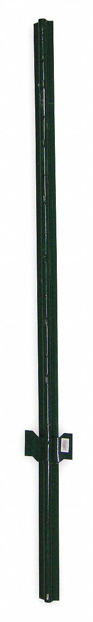 APPROVED VENDOR U-Channel Fence Post: 1 5/16 in Dia, 5 ft Ht, 14 ga Gauge, 0.47 lb/ft Wt/ft, Steel (MPN 4LVG5). Key specifications — Material: Steel; Product Type: U-Channel Fence Post; Color: Green; Brand: APPROVED VENDOR.
