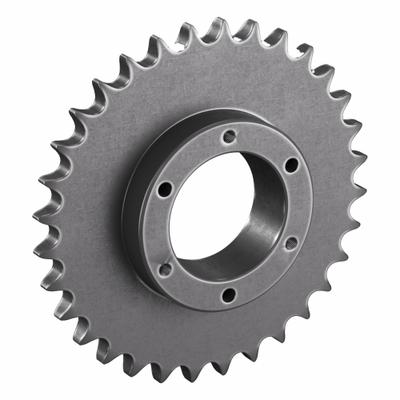 TSUBAKI Sprocket: For 60 Chain, 32 Teeth, 7.652 in Pitch Dia, 8.07 in Outside Dia - Size 60 Bushed-Bore Roller Chain Sprockets