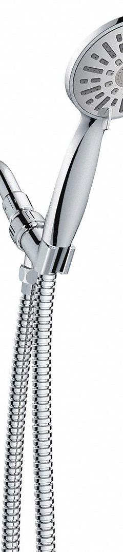 EZ-FLO Handheld Showerhead: ABS, Chrome, 2 gpm Flow Rate, 4 in Handheld Showerhead Wd (MPN 15143)