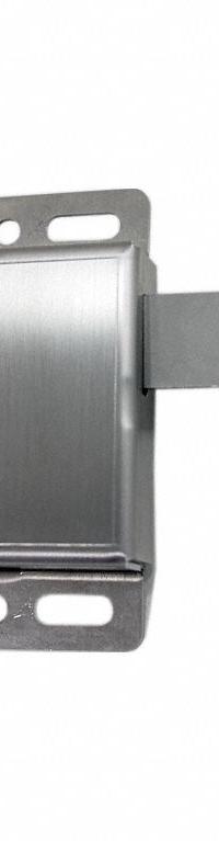 AMERICAN GARAGE DOOR SUPPLY Slide Lock: Bolting, 1 in Overall Dp, 4 3/4 in Base Lg, 3 3/8 in Base Wd (MPN LIU-SS). Key specifications — Brand: AMERICAN GARAGE DOOR SUPPLY; Lock Type: Bolting; Product Type: Slide Lock.