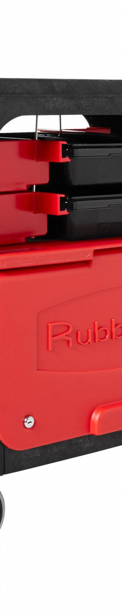 RUBBERMAID COMMERCIAL PRODUCTS Mobile Cabinet Workbench: 38 in x 19 1/4 in - Light Duty Mobile Cabinet Benches with Drawers