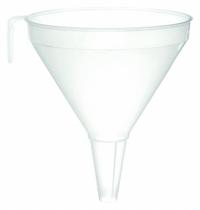APPROVED VENDOR Large Funnel: Polypropylene, 2.1 L, 198 mm, 5.1 cm, 88 mm Stem Lg, White (MPN H14712-0200). Key specifications — attr1372202: Funnel; attr1372195: White; attr1372208: APPROVED VENDOR.