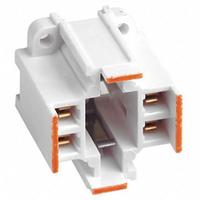 LEVITON Lampholder: Lamp Holder, 4-Pin (G24q-3), 1 3/8 in Overall Lg, 75 W Watt, 600V AC Volt, White (MPN 26725-413). Key specifications — attr234509: 4-Pin (G24q-3); attr234515: 600V AC; attr327041: Lamp Holder; attr239872: LEVITON; attr234516: White; attr234535: Quick-Connect 18AWG Solid or Stranded Tinned Termination.