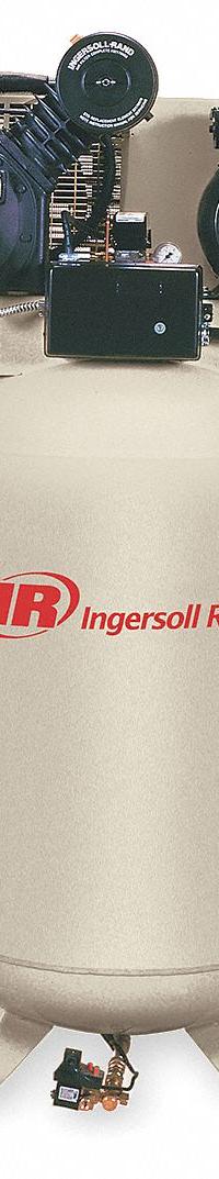 INGERSOLL RAND Electric Air Compressor: 5 hp, 2 Stage, Vertical, 80 gal, 16.8 cfm, 175 psi, 480V AC (MPN 2475N5-P-460/3). Key specifications — attr48430: INGERSOLL RAND; attr48445: 60 Hz; attr48448: Pressure Safety Valve; attr48450: 480V AC; attr48474: Three; attr48487: Vertical.