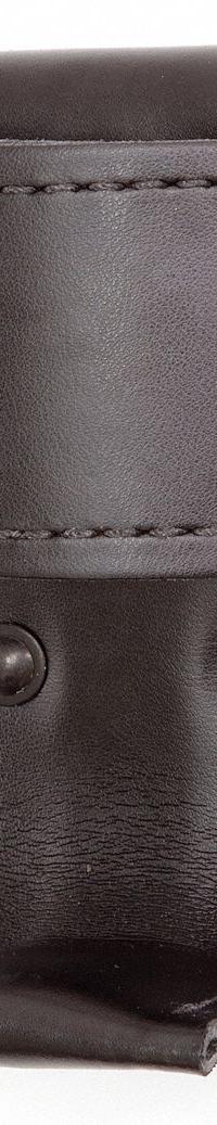 GOULD & GOODRICH, INC. Radio Pouch: Black, Leather, Basket Weave, Hook-and-Loop Closure (MPN B654). Key specifications — attr188437: Black; attr188438: Leather; attr188431: Radio and Phone Pouch.