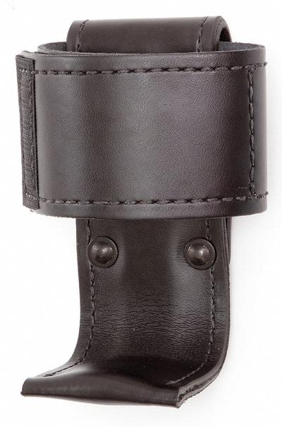 GOULD & GOODRICH, INC. Radio Pouch: Black, Leather, Basket Weave - Duty Equipment Pouches