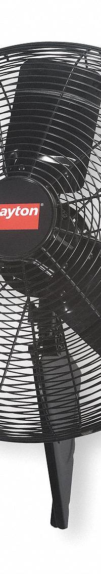 DAYTON Mounted Fan: 24 in Blade Dia, 115V AC, 1/4 hp Motor HP, Wall Mount, Oscillating, Bracket (MPN 2RDZ8). Key specifications — Brand: DAYTON; Voltage: 115V AC; Number of Speeds: 3; Fan Mounting Location: Wall; Oscillation: Oscillating; Mounting Type: Bracket.