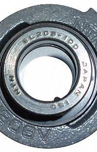 NTN 2 Bolt Flange Bearing: Radial Ball, 1 15/16 in Bore, Cast Iron, Eccentric Collar, 7 15/32 in Lg (MPN UELFLU-1.15/16M). Key specifications — Bore Type: Cylindrical; Brand: NTN; Lubricant Material: NLGI #3 Equivalent; Mounting Bolt Size: 5/8 in; System of Measurement: Inch.