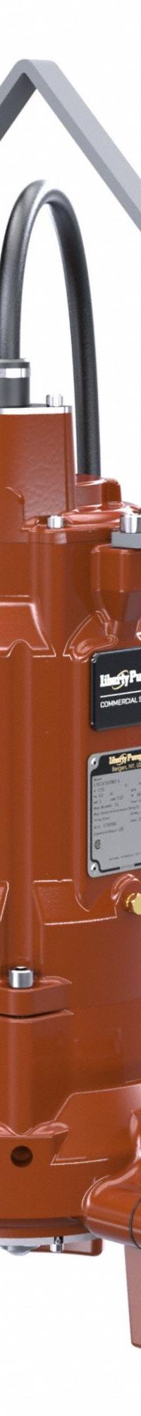LIBERTY PUMPS Grinder Pump: Vertical, Single Phase, 3 hp, 230V AC, 170 gpm @ 10' of Head, 2 in FNPT (MPN LSGV302MV-3). Key specifications — Rated Voltage: 230V AC; Discharge Orientation: Vertical; Hazardous Location Class: Not Rated; Volute Material: Cast Iron; Brand: LIBERTY PUMPS.