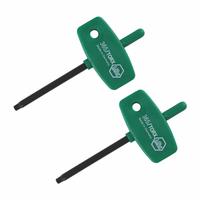 WIHA Torx and Torx Plus Keys: 2 Tips, Torx, T10 Tip Size, Steel, Black Oxide, 2 PK (MPN 36500). Key specifications — attr1205415: WIHA; attr1205419: Black Oxide.