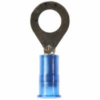 3M Ring Terminal: Blue, Nylon Insulation, 1/4 in Stud Size, 16 AWG to 14 AWG Wire Sizes, 1,000 V (MPN MNG14-14R/SK). Key specifications — attr1308027: 3M.