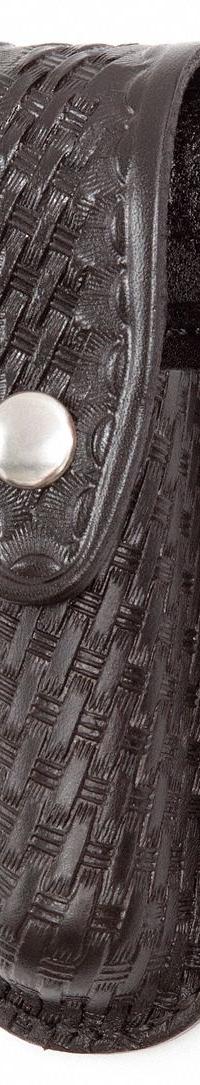 GOULD & GOODRICH, INC. Flashlight Pouch: Black, Leather, Basket Weave, Snap Closure (MPN B672-7W). Key specifications — attr188437: Black; attr188438: Leather; attr188431: Flashlight Pouch.
